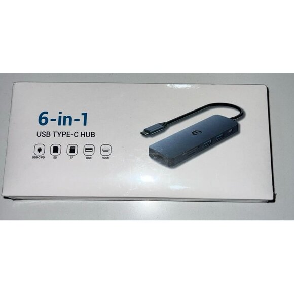 6 in 1 USB TYPE- C Hub - Picture 1 of 3
